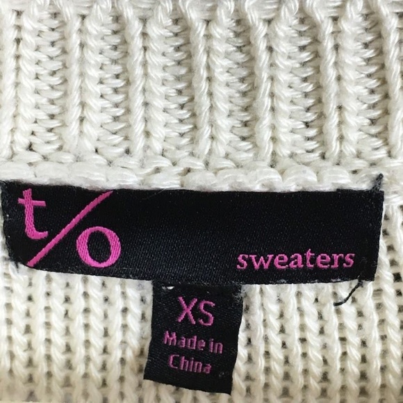 T/O (B1-13) Crop Sweater Scoop Neck - Picture 7 of 8